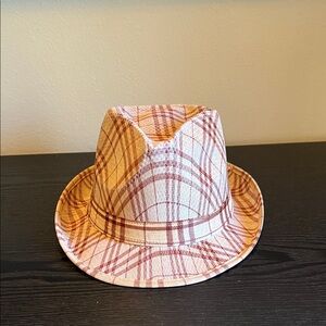 Plaid Fedora Hat